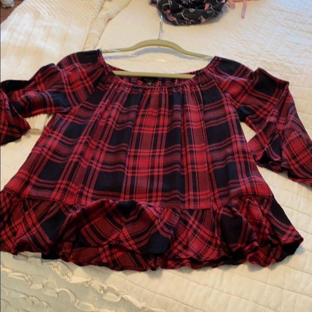 Plaid Blouse